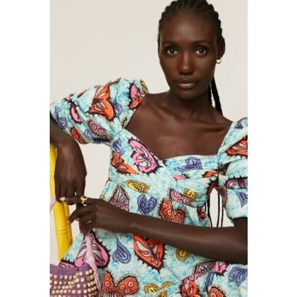 Autumn Adeigbo blue babydoll dress Sauda Dress size 2 / XS - Picture 14 of 15